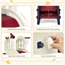 Costway 6-In-1 Large Slide For Kids Toddler Climber Slide Playset W/ Basketball Hoop 17 Costway 6-In-1 Large Slide For Kids Toddler Climber Slide Playset W/ Basketball Hoop -Costway Store GUEST 6c040d4b f0e7 4d0e bcd7 c8dd35f17c35