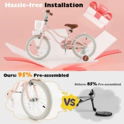 Costway 16'' Kids Bike Toddler Adjustable Bicycle WithTraining Wheel For 4-8 Years Old Girl -Costway Store GUEST 6d5a3220 bd32 4e6e bd9c 37fe40b75eee