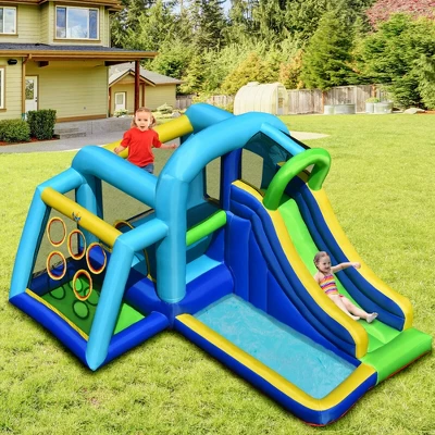 Costway Inflatable Bouncer Climbing Bounce House Kids Slide Park Ball Pit Without Blower 2 Costway Inflatable Bouncer Climbing Bounce House Kids Slide Park Ball Pit Without Blower - Image 2