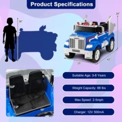 Costway 12V Licensed Freightliner Kids Ride On Truck Car RC W/ Dump Box & Lights RedBlue 17 Costway 12V Licensed Freightliner Kids Ride On Truck Car RC W/ Dump Box & Lights RedBlue -Costway Store GUEST 75394630 58bd 44bb 8c5e b321dea9cd94