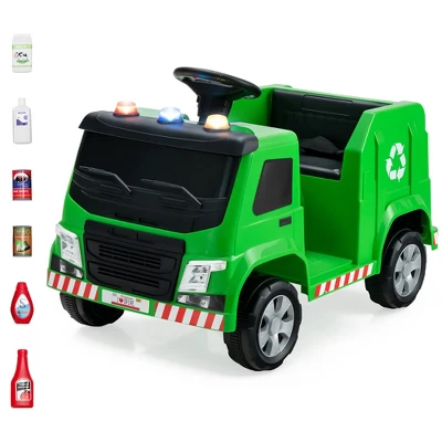 Costway 12V Recycling Garbage Truck Electric Ride On Toy Remote W/Recycling Accessories 10 Costway 12V Recycling Garbage Truck Electric Ride On Toy Remote W/Recycling Accessories - Image 10