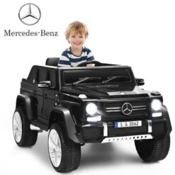 Costway Mercedes Benz 12V Electric Kids Ride On Car RC Remote Control W/Trunk