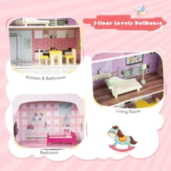 Costway Kids Kitchen Playset & Dollhouse 2-In-1 W/ Accessories & Furniture For Toddlers 14 Costway Kids Kitchen Playset & Dollhouse 2-In-1 W/ Accessories & Furniture For Toddlers -Costway Store GUEST 79466330 0ad4 48ae a2b2 6f01a04aefe6