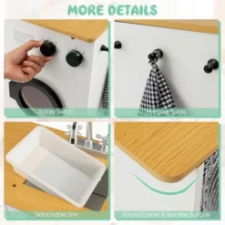 Costway Kids 2-Piece Kitchen Play Set Pretend Chef Toy Set W/ Range Hood & Stove Burner 12 Costway Kids 2-Piece Kitchen Play Set Pretend Chef Toy Set W/ Range Hood & Stove Burner -Costway Store GUEST 797614e6 2c92 46b2 b75e f7d68d487961