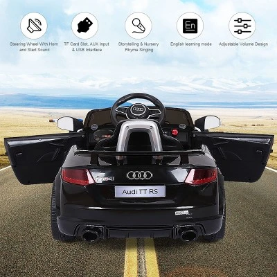 Costway 12V Audi TT RS Electric Kids Ride On Car Licensed Remote Control MP3 5 Costway 12V Audi TT RS Electric Kids Ride On Car Licensed Remote Control MP3 - Image 5