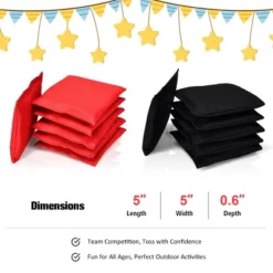 Costway Weather Resistant Cornhole Bags Black Red Set Of 12 Beanbag Toss 14 Costway Weather Resistant Cornhole Bags Black Red Set Of 12 Beanbag Toss -Costway Store GUEST 7c983bee bd83 428d 8cf6 0a1623f89200