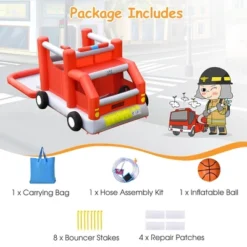 Costway Fire Truck Themed Inflatable Castle Water Park Kids Bounce House Blower Excluded 17 Costway Fire Truck Themed Inflatable Castle Water Park Kids Bounce House Blower Excluded -Costway Store GUEST 7ce13e38 e5c4 4a78 acc1 357c2d55276e