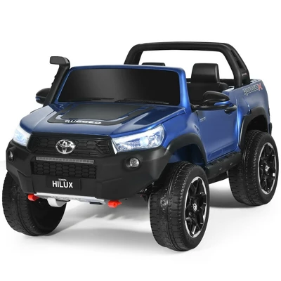 Costway 2x12V Licensed Toyota Hilux Ride On Truck Car 2-Seater 4WD W/ Remote Control 9 Costway 2x12V Licensed Toyota Hilux Ride On Truck Car 2-Seater 4WD W/ Remote Control - Image 9