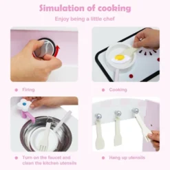 Costway Kids Play Kitchen Wooden Pretend Play Cooking Set Toys W/ Accessories 16 Costway Kids Play Kitchen Wooden Pretend Play Cooking Set Toys W/ Accessories -Costway Store GUEST 7d31214f ce39 4e59 9c1d 343cabd3ac3c