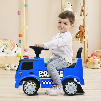 Costway Kids Ride On Push Police Car Licensed Mercedes Benz Push And Ride Racer 3 Costway Kids Ride On Push Police Car Licensed Mercedes Benz Push And Ride Racer - Image 3