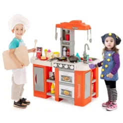 Costway Large Plastic Play Kitchen Set W/ 67 Pcs Cooking Accessories Food &Realistic Lights & Sounds 21 Costway Large Plastic Play Kitchen Set W/ 67 Pcs Cooking Accessories Food &Realistic Lights & Sounds -Costway Store GUEST 7d9cd9bc bd2b 435f af3c 33c0fca6fd69