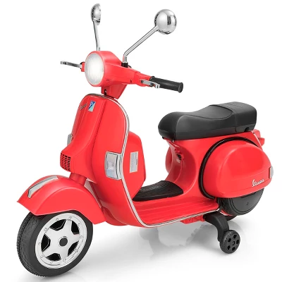 Kids Vespa Scooter 6V Rechargeable Ride On Motorcycle W/Training Wheels 12 Kids Vespa Scooter 6V Rechargeable Ride On Motorcycle W/Training Wheels - Image 12