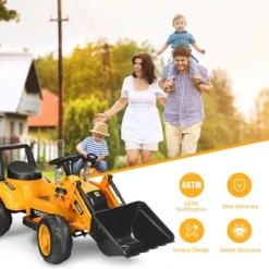 Costway Kids Ride On Excavator Digger 6V Battery Powered Tractor W/Digging Bucket Yellow 12 Costway Kids Ride On Excavator Digger 6V Battery Powered Tractor W/Digging Bucket Yellow -Costway Store GUEST 7f7a56ae ae93 4b54 ac78 48f03af30033