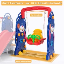 3 In 1 Toddler Climber And Swing Set Kid Climber Slide Playset W/Basketball Hoop 12 3 In 1 Toddler Climber And Swing Set Kid Climber Slide Playset W/Basketball Hoop -Costway Store GUEST 80a64abb d64c 427f b5a9 e9b4571039cb