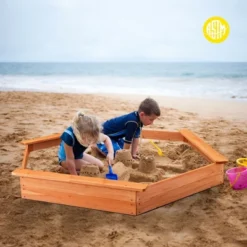 Costway Hexagon Wooden Cedar Sand Box W Seat Boards & Cover & Ground Liner 11 Costway Hexagon Wooden Cedar Sand Box W Seat Boards & Cover & Ground Liner -Costway Store GUEST 80c08114 68de 4764 8766 a7ffdee16496