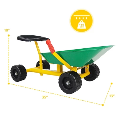Costway Heavy Duty Kids Ride-on Sand Dumper Front Tipping W 4 Wheels Sand Toy Gift 7 Costway Heavy Duty Kids Ride-on Sand Dumper Front Tipping W 4 Wheels Sand Toy Gift - Image 7