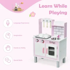 Costway Kids Play Kitchen Wooden Pretend Play Cooking Set Toys W/ Accessories 12 Costway Kids Play Kitchen Wooden Pretend Play Cooking Set Toys W/ Accessories -Costway Store GUEST 82a7daae 6db0 4cc6 8aa2 f38f46e0e9b2