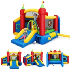 Costway Inflatable Bounce House, 7-in-1 Jump And Slide Bouncer W/ Basketball Rim, Football & Ocean Ball Playing Area, Dart Target(Without Blower) 10 Costway Inflatable Bounce House, 7-in-1 Jump And Slide Bouncer W/ Basketball Rim, Football & Ocean Ball Playing Area, Dart Target(Without Blower) -Costway Store GUEST 8322268b 14ff 4c59 aed6 0a3a91e63551