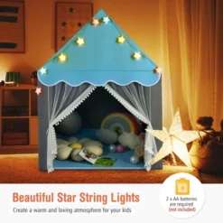 Costway Kids Playhouse Tent Large Castle Fairy Tent Gift W/Star Lights Mat 14 Costway Kids Playhouse Tent Large Castle Fairy Tent Gift W/Star Lights Mat -Costway Store GUEST 835f5191 e861 46c8 bb1c 8b96798d04aa