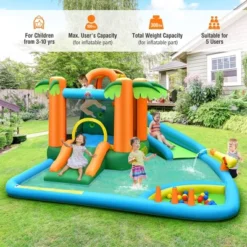 Costway Inflatable Water Slide Park Kid Bounce House W/Upgraded Handrail Blower Excluded 14 Costway Inflatable Water Slide Park Kid Bounce House W/Upgraded Handrail Blower Excluded -Costway Store GUEST 843df668 4bcd 479b b141 ba9a4a9f8aff
