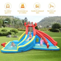 Costway Inflatable Water Slide Crab Dual Slide Bounce House Splash Pool W/ 950W Blower 12 Costway Inflatable Water Slide Crab Dual Slide Bounce House Splash Pool W/ 950W Blower -Costway Store GUEST 86affaab bc74 4a41 9632 aa38e043e9b3