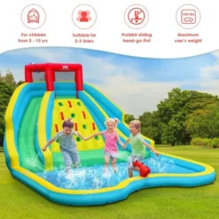 Costway Inflatable Mighty Water Park Bouncy Splash Pool Climbing Wall W/ 735W Blower 12 Costway Inflatable Mighty Water Park Bouncy Splash Pool Climbing Wall W/ 735W Blower -Costway Store GUEST 87fa8f95 5b5e 4750 8581 758ec370a1a1