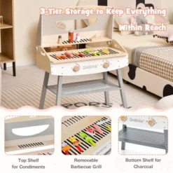 Costway Kids Barbecue Grill Playset, Wooden Kitchen Playset With Clip 4 BBQ Poles 14 Costway Kids Barbecue Grill Playset, Wooden Kitchen Playset With Clip 4 BBQ Poles -Costway Store GUEST 88f3c284 1ceb 46a0 986d f70d921b8e78