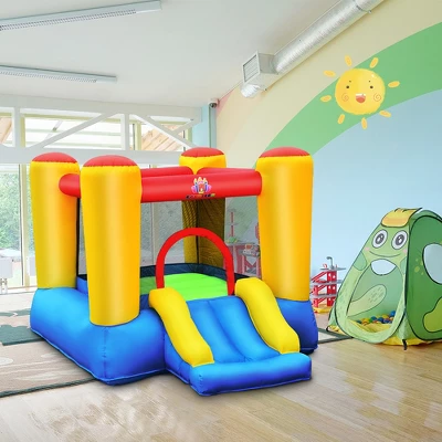 Costway Inflatable Bouncer Kids Slide Bounce House For Indoor Outdoor With 550W Blower 1 Costway Inflatable Bouncer Kids Slide Bounce House For Indoor Outdoor With 550W Blower