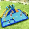 Costway Inflatable Water Slide Bounce House Climbing Wall Without Blower