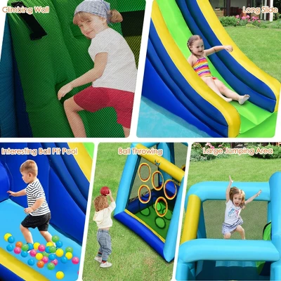 Costway Inflatable Bouncer Climbing Bounce House Kids Slide Park Ball Pit Without Blower 5 Costway Inflatable Bouncer Climbing Bounce House Kids Slide Park Ball Pit Without Blower - Image 5
