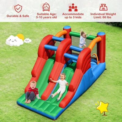 Costway Inflatable Bounce House 3-in-1 Dual Slides Jumping Castle Bouncer Without Blower 3 Costway Inflatable Bounce House 3-in-1 Dual Slides Jumping Castle Bouncer Without Blower - Image 3