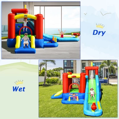 Costway 9-in-1 Inflatable Water Slide Kids Bounce Castle Giant Water Park W/ 860W Blower 3 Costway 9-in-1 Inflatable Water Slide Kids Bounce Castle Giant Water Park W/ 860W Blower - Image 3