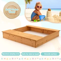 Costway Kids Wooden Sandbox W/ Bench Seats & Storage Boxes Children Outdoor Playset 14 Costway Kids Wooden Sandbox W/ Bench Seats & Storage Boxes Children Outdoor Playset -Costway Store GUEST 8c3da4bd 3920 40e6 aa20 93af435ae295