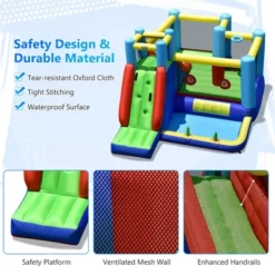 Costway Inflatable Bounce House 8-in-1 Kids Inflatable Slide Bouncer (With 735W Blower) -Costway Store GUEST 8ed0f3f2 97e7 491e 843a 554a39fef54f