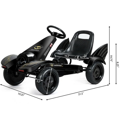Go Kart Pedal Powered Kids Ride On Car 4 Wheel Racer Toy W/ Clutch & Hand Brake 2 Go Kart Pedal Powered Kids Ride On Car 4 Wheel Racer Toy W/ Clutch & Hand Brake - Image 2