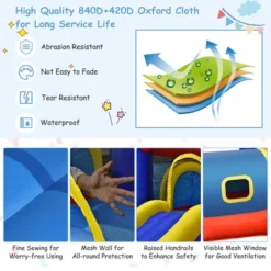 Costway Inflatable Castle Kids Bounce House W/ Slide Jumping & Playhouse Blower Excluded 14 Costway Inflatable Castle Kids Bounce House W/ Slide Jumping & Playhouse Blower Excluded -Costway Store GUEST 8fbab12c 69a7 47d4 b4c6 a3c8a7dfb3b1