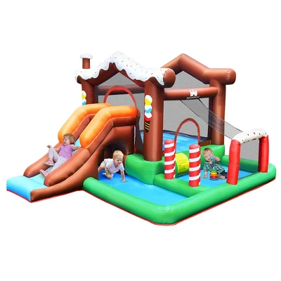 Costway Inflatable Bouncer Snow House Jump ClimbingSlide Ball Pit W/ Tunnel & Blower 10 Costway Inflatable Bouncer Snow House Jump ClimbingSlide Ball Pit W/ Tunnel & Blower - Image 10