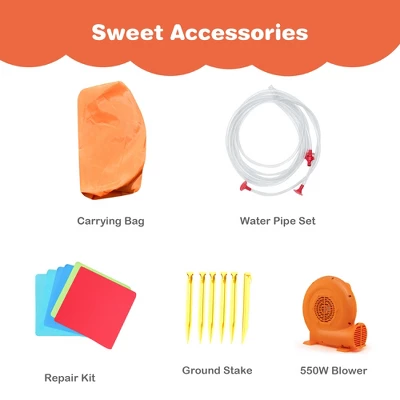 Costway Inflatable Water Slide Bounce House Bouncer Kids Jumper Climbing With 550W Blower 6 Costway Inflatable Water Slide Bounce House Bouncer Kids Jumper Climbing With 550W Blower - Image 6