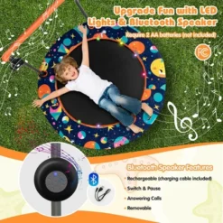 Costway 36'' Mini Toddler Trampoline W/LED Bluetooth Speaker Detachable Handle Kids Gifts 12 Costway 36'' Mini Toddler Trampoline W/LED Bluetooth Speaker Detachable Handle Kids Gifts -Costway Store GUEST 9277c731 8fe4 445a bdd6 396e7a86f45b