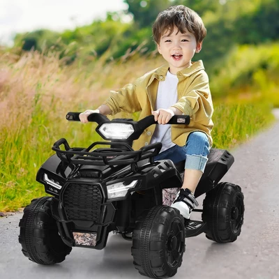 Costway 6V Kids ATV Quad Electric Ride On Car Toy Toddler With LED Light MP3 1 Costway 6V Kids ATV Quad Electric Ride On Car Toy Toddler With LED Light MP3