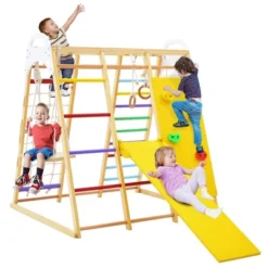 Costway 8-in-1 Jungle Gym Playset, Wooden Climber Play Set With Monkey Bars Colorful/Natural 20 Costway 8-in-1 Jungle Gym Playset, Wooden Climber Play Set With Monkey Bars Colorful/Natural -Costway Store GUEST 938c7a43 0ab0 449d 93ca 3229e1162499