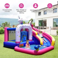 Costway Unicorn Theme Inflatable Water Slide Kids Bounce Castle W/ 480W Air Blower 12 Costway Unicorn Theme Inflatable Water Slide Kids Bounce Castle W/ 480W Air Blower -Costway Store GUEST 93c3177d e46b 4917 9d2a bc29a01f8346