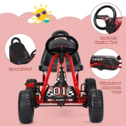 Costway Kids Pedal Go Kart 4 Wheel Ride On Toys W/ Adjustable Seat & Handbrake 20 Costway Kids Pedal Go Kart 4 Wheel Ride On Toys W/ Adjustable Seat & Handbrake -Costway Store GUEST 95e9f064 fc1e 456c 8187 85dc8dc4360c