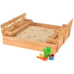 Costway Kids Large Wooden Sandbox W/Cover 2 Convertible Bench Seats For Outdoor Play 17 Costway Kids Large Wooden Sandbox W/Cover 2 Convertible Bench Seats For Outdoor Play -Costway Store GUEST 9720befd 8102 4682 a8c2 2d0f9722f5ee