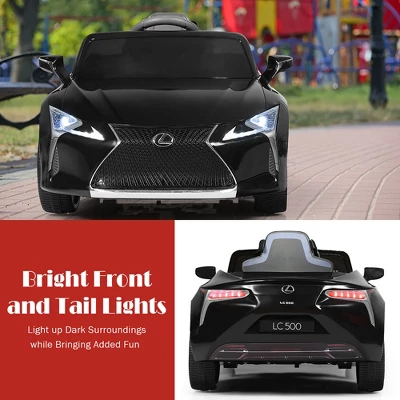 Costway 12V Kids Ride On Car Lexus LC500 Licensed Remote Control Electric Vehicle Black 5 Costway 12V Kids Ride On Car Lexus LC500 Licensed Remote Control Electric Vehicle Black - Image 5