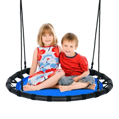 Costway 40'' Flying Saucer Round Tree Swing Kids Play Set W/ Adjustable Ropes Outdoor 11 Costway 40'' Flying Saucer Round Tree Swing Kids Play Set W/ Adjustable Ropes Outdoor - Image 11