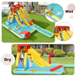 Costway Inflatable Dual Slide Water Park Climbing Bouncer W/ 735W Blower 15 Costway Inflatable Dual Slide Water Park Climbing Bouncer W/ 735W Blower -Costway Store GUEST 9a89ae81 7ebe 4656 9fb9 89c2bcd5f57e
