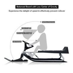 Costway Kids Snow Racer Sled W/Steering Wheel Double Brakes Pull Rope Iron Frame 16 Costway Kids Snow Racer Sled W/Steering Wheel Double Brakes Pull Rope Iron Frame -Costway Store GUEST 9c336220 c44d 41be a250 fb772c170308