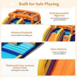 Costway Inflatable Waterslide 4-in-1 Kids Bounce Castle W/ Splash Pool(With 735W Blower) 13 Costway Inflatable Waterslide 4-in-1 Kids Bounce Castle W/ Splash Pool(With 735W Blower) -Costway Store GUEST 9ddc78e0 b07d 47a0 b787 3d830a8ba36a