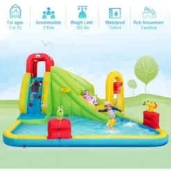 Costway Inflatable Water Slide Kids Bounce House W/480w Blower 9 Costway Inflatable Water Slide Kids Bounce House W/480w Blower -Costway Store GUEST 9e04a4f1 c484 4c8b 9547 f1cc89094cdc